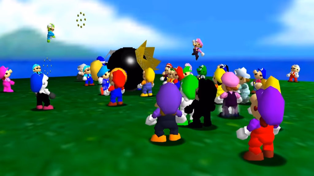 100 Marios conquistan Hyrule: El logro multijugador más loco de Super Mario 64